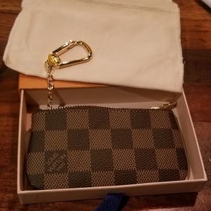 SOLD***💕🎉Louis Vuitton Key Pouch Damier Ebene